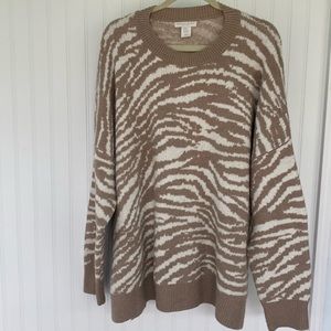 Christian Siriano Animal Print Sweater size 2X